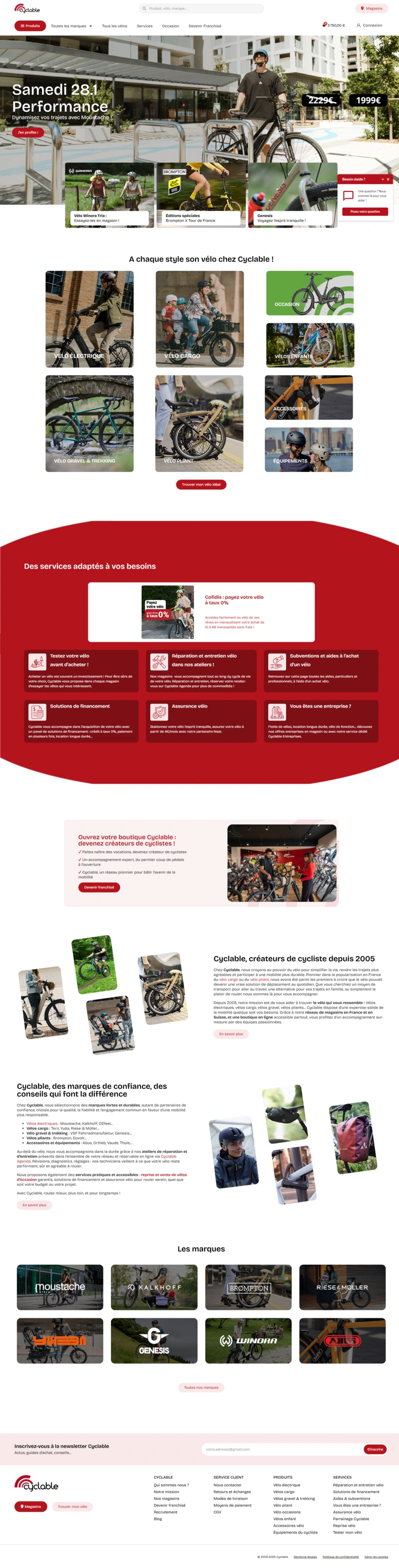 Image représentant le site e-commerce Cyclable.com PrestaShop